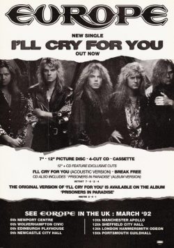 EUROPE The Final Countdown Poster Print