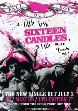 FALL OUT BOY Sixteen Candles Poster Print