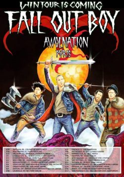 FALL OUT BOY Wintour Is Coming 2016 Tour Poster