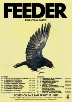 FEEDER Silent Cry 2008 UK Tour Poster Print