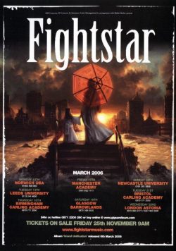 FIGHTSTAR Grand Unification 2006 UK Tour Poster