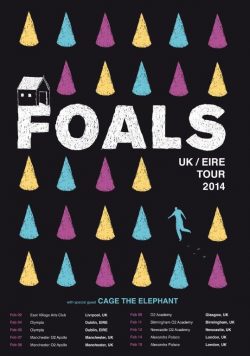 FOALS Holy Fire 2014 UK & Ireland Tour Poster