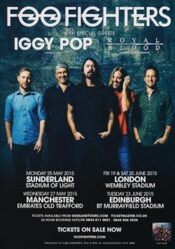 FOO FIGHTERS Sonic Highways 2015 UK Tour Poster