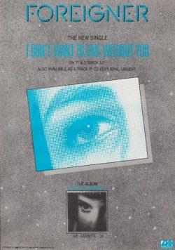 FOREIGNER Inside Information Poster Print