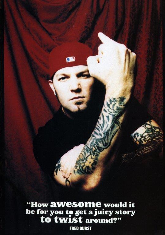 FRED DURST Limp Bizkit Poster Print - prints4u