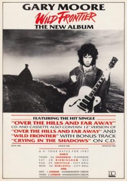 GARY MOORE Wild Frontier Poster Print