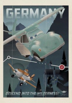 GERMANY - Descend Into The Wilderness - Vintage Travel Poster Print