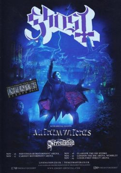 GHOST All Them Witches UK 2019 Tour Poster Print