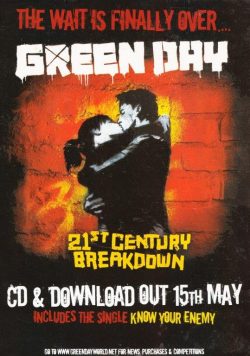 GREEN DAY 21st Century Breakdown Poster