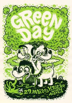 GREEN DAY Krieau Wein Austria 29th March 2013 Poster Print
