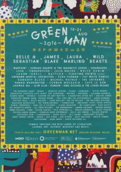 GREEN MAN FESTIVAL 2016 Belle & Sebastian Laura Marling Poster Print