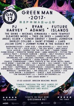 GREEN MAN FESTIVAL 2017 PJ Harvey Ryan Adams Poster