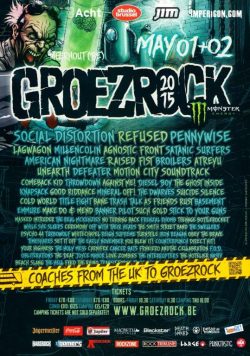 GROEZROCK FESTIVAL 2015 Social Distortion Poster Print