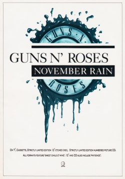 GUNS N ROSES November Rain Poster Print