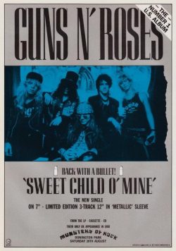 GUNS N ROSES Sweet Child O? Mine Poster Print