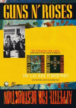 GUNS N ROSES Appetite For Destruction Poster Print