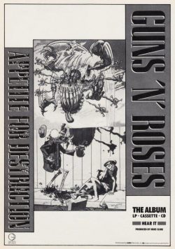 GUNS N ROSES Appetite For Destruction Poster Print