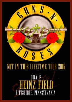 GUNS N ROSES Heinz Field Pittsburgh - July 12th 2016 Poster Print