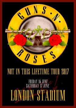 GUNS N ROSES London Stadium June 2017 Poster