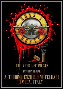 GUNS N ROSES Autodromo Enzo e Dino Ferrari - June 10 2017 Poster Print