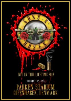 GUNS N ROSES Parken Stadium Copenhagen - June 27 2017 Poster Print