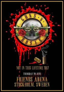 GUNS N ROSES Friends Arena Stockholm - June 29 2017 Poster