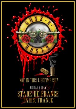 GUNS N ROSES Stade De France Paris - July 7 2017 Poster Print
