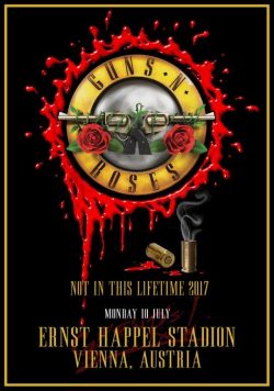 GUNS N ROSES Ernst-Happel-Stadion Vienna - July 10 2017 Poster Print