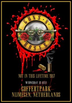 GUNS N ROSES Goffertpark Nijmegen - July 12 2017 Poster Print