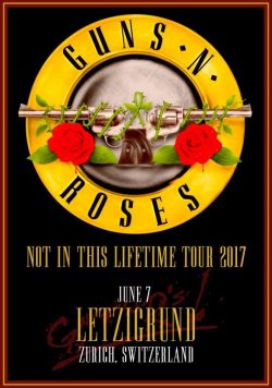 GUNS N ROSES Letzigrund Zürich - June 7 2017 Poster Print