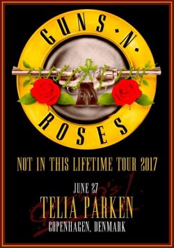GUNS N ROSES Parken Stadium Copenhagen - June 27 2017 Poster Print