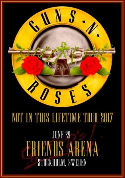 GUNS N ROSES Friends Arena Stockholm June 29 2017 Poster Print