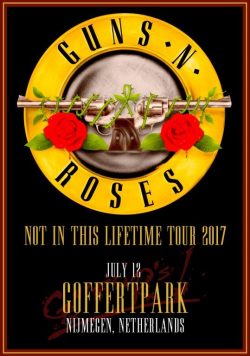 GUNS N ROSES Goffertpark Nijmegen - July 12 2017 Poster