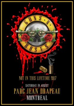 GUNS N ROSES Parc Jean Drapeau Montreal - August 19 2017 Poster Print