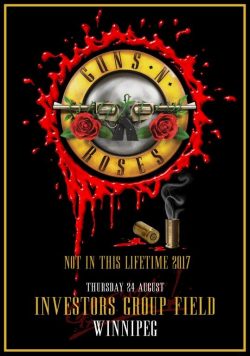 GUNS N ROSES Investors Group Field Winnipeg - August 2017 Poster Print