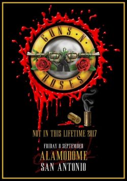 GUNS N ROSES Alamodome San Antonio  September 8 2017 Poster Print