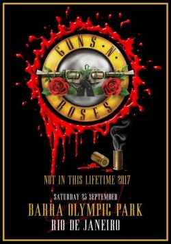 GUNS N ROSES Barra Olympic Park Rio De Janeiro 2017 Poster Print