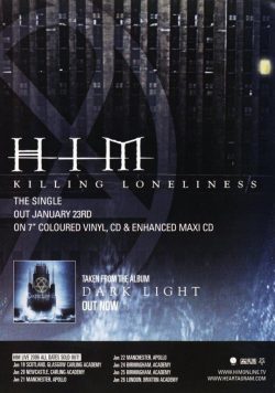 HIM Killing Loneliness Poster Print