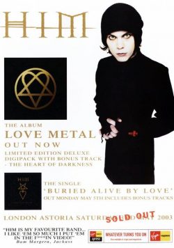 HIM Love Metal Poster Print