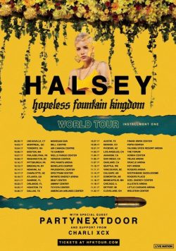 HALSEY Hopeless Fountain Kingdom 2017 US Tour Poster Print