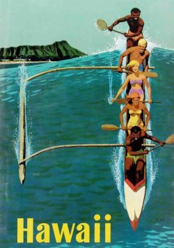 HAWAII Vintage Travel Poster Print