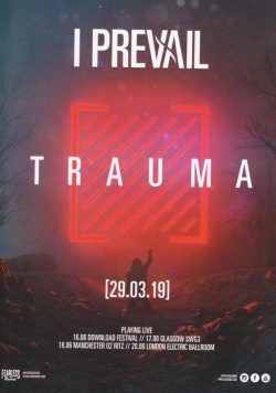 I PREVAIL Trauma UK 2019 Tour Poster Print