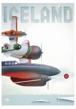 ICELAND - The Middle Of Everywhere  - Vintage Travel Poster Print