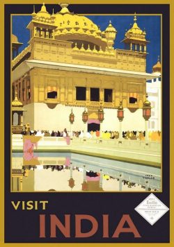 INDIA Vintage Travel Poster Print