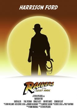 INDIANA JONES; RAIDERS OF THE LOST ARK Movie Poster Print