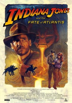 INDIANA JONES; & THE FATE OF ATLANTIS Game Poster Print
