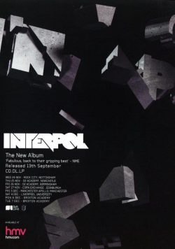 INTERPOL 2010 UK Tour Poster Print