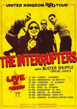 INTERRUPTERS, The Fight The Good Fight UK 2020 Tour Poster Print
