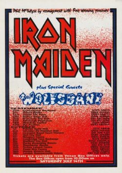 IRON MAIDEN No Prayer For The Dying 1990 UK Tour Poster