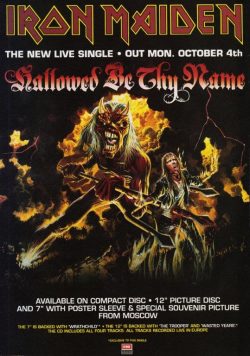 IRON MAIDEN Hallowed Be Thy Name Poster